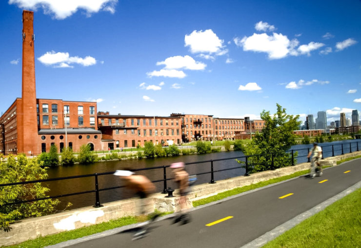 Canal Lachine, dans l'ouest de Montréal