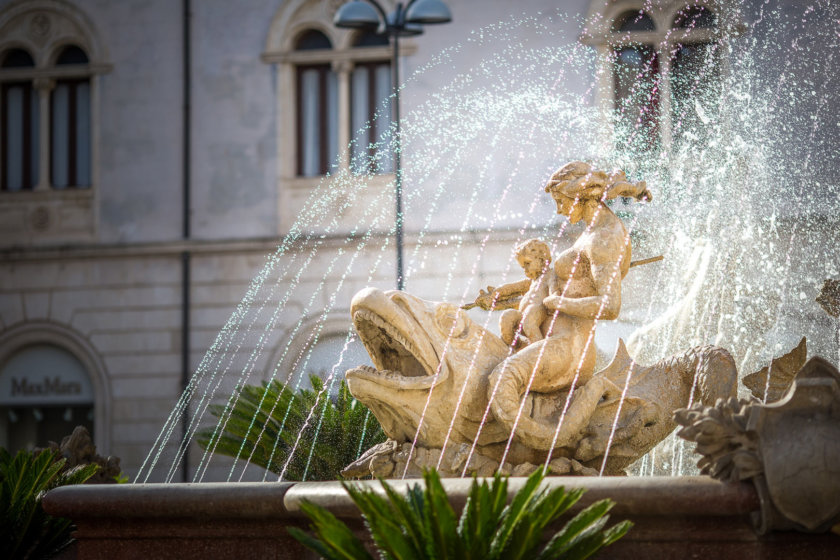 Fuente de Diana, en Ortigia