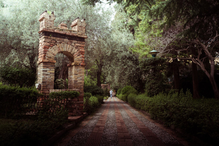 Villa Comunale public garden in Taormina