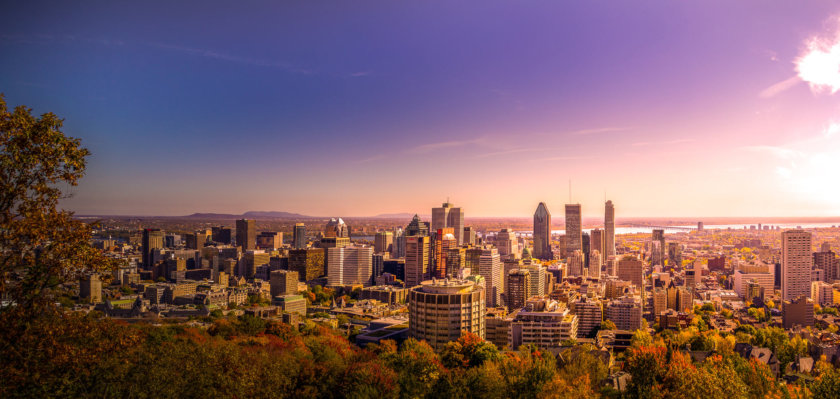 mont royal vue sur montreal