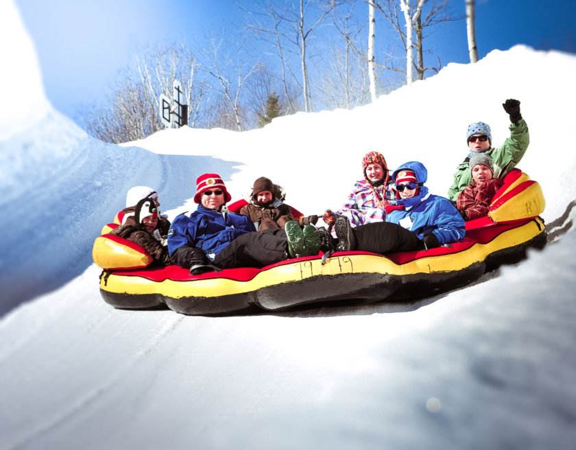 Snow Rafting in Quebec