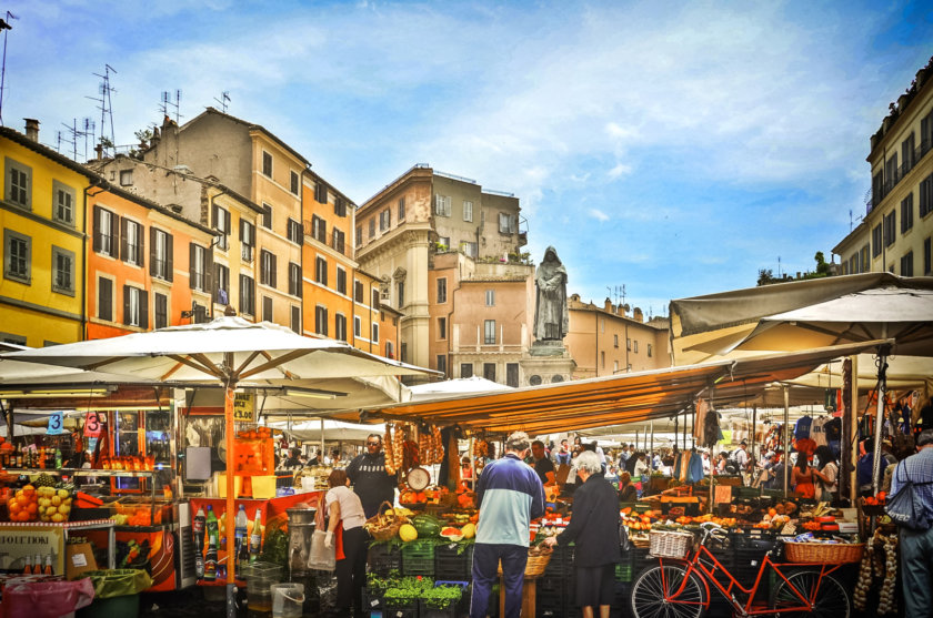 Le marché de Campo de fiori