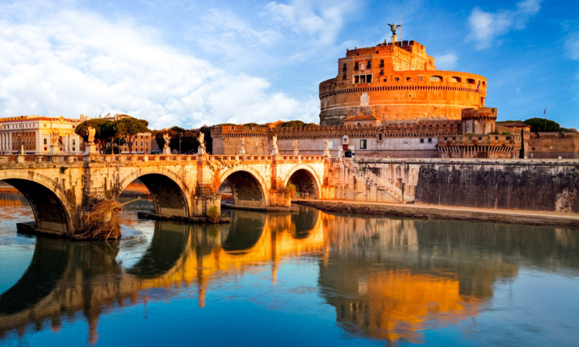 A ponte e o Castel Sant'Angelo