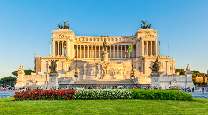 Le Monument à Victor-Emmanuel II, sur la Piazza Venezia