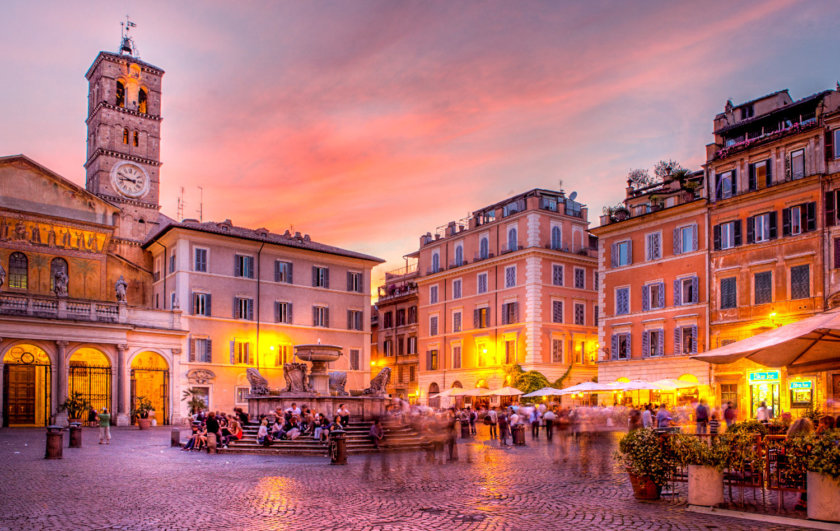 quartier de Trastevere à Rome