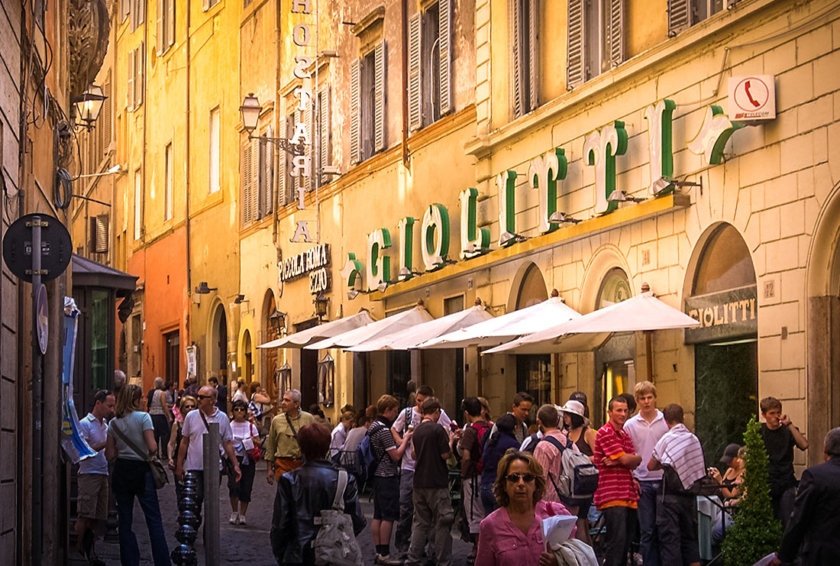 Sorveteria italiana em Roma