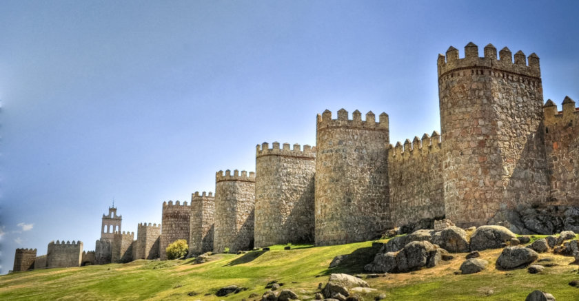 La muraille d'Avila, en Espagne