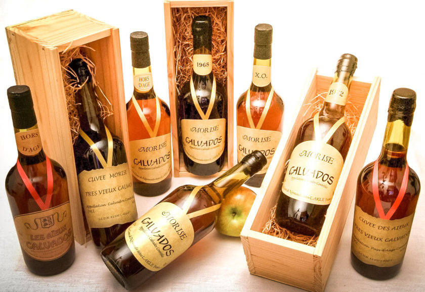 Bottles of Calvados