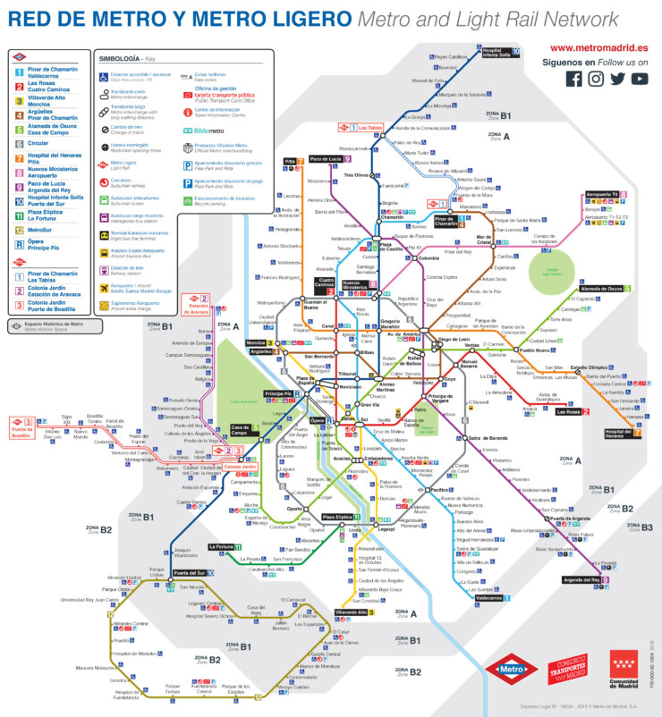 carte metro madrid