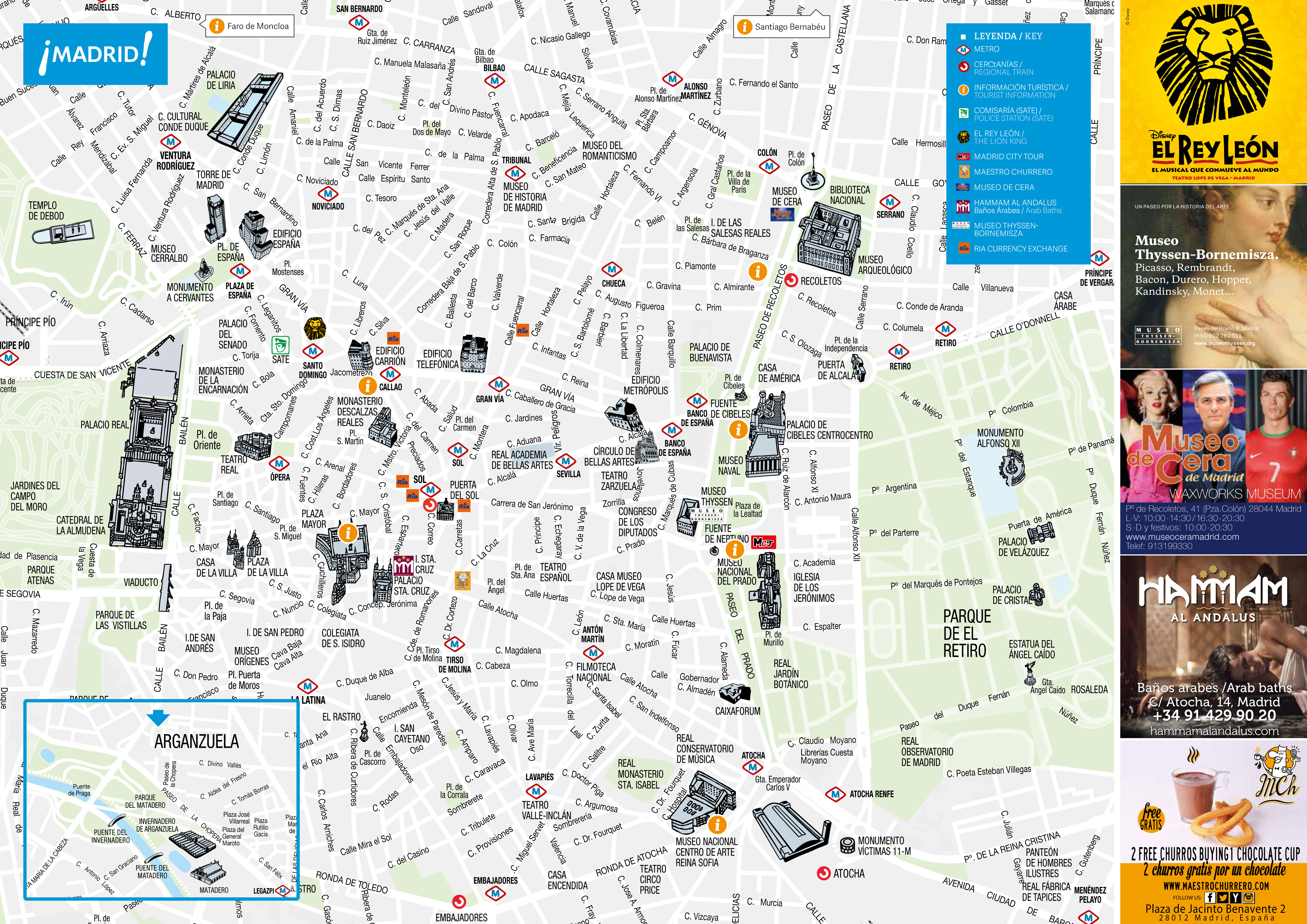 carte de madrid