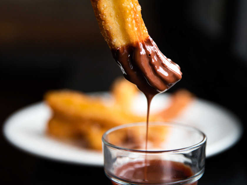 Churros with chocolate