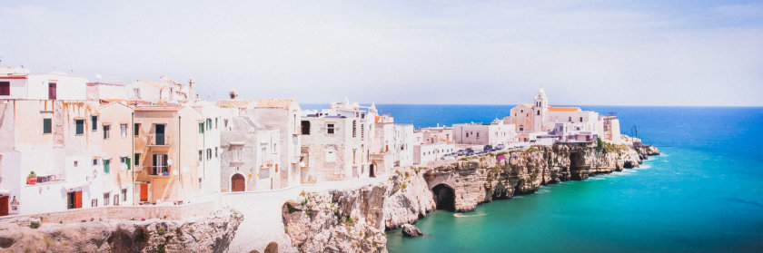 Vieste, parc naturel de Gargano, en Italie