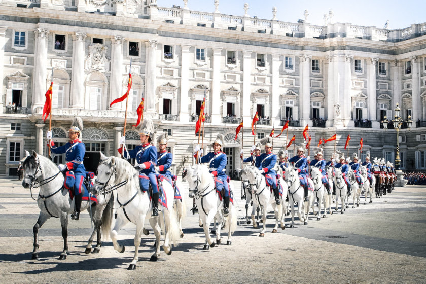 La relève de la garde royale à Madrid