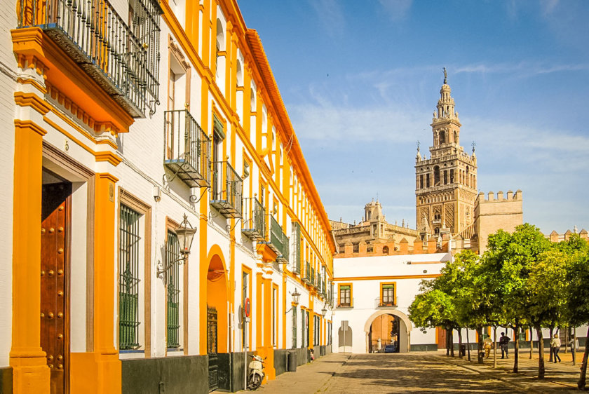 barrio Santa Cruz et vue sur la Giralda