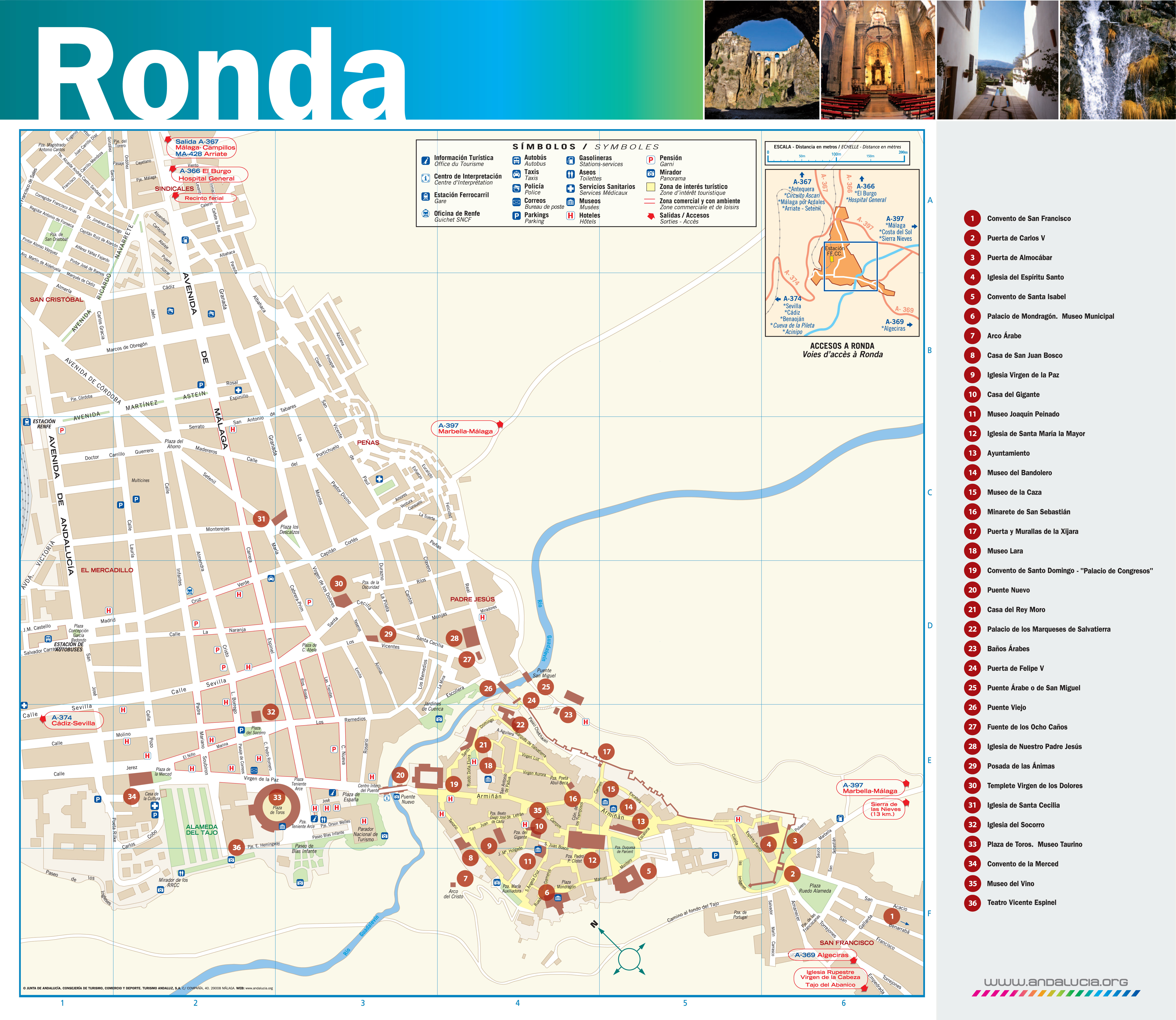 Ronda Spain Map 8 860 Ronda Spain Stock Photos High Res Pictures And