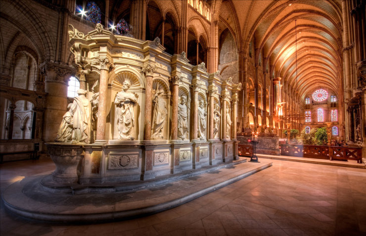 Inside the Saint-Remi Basilica of Reims