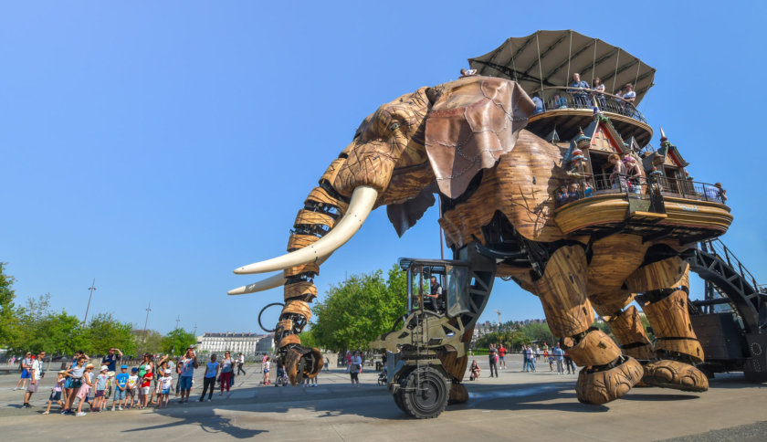 Giant elephant island of Machines