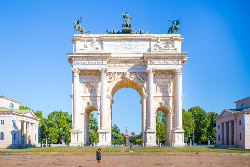 arco del triunfo Milán