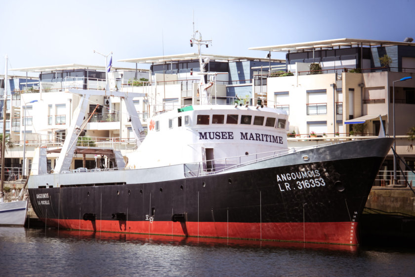 A boat of La Rochelle Maritime Museum