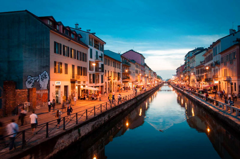 Distrito de Navigli en Milán