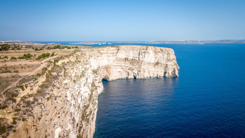 Acantilados de Ta' Cenc, en Gozo