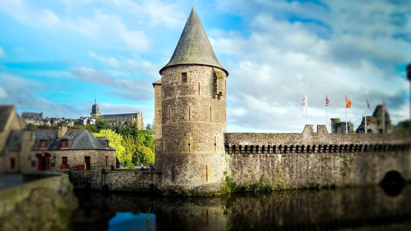 Fougères Stadt und das Schloss