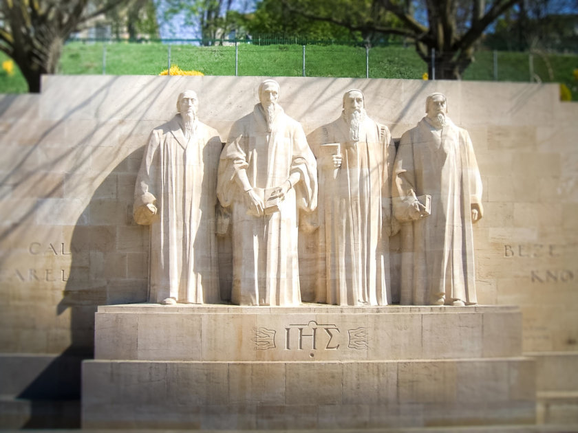 Das Reformationsdenkmal, im Bastionenpark