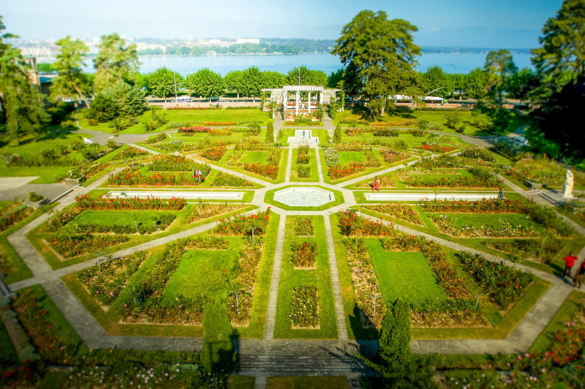 Rosengarten des Parc de la Grange