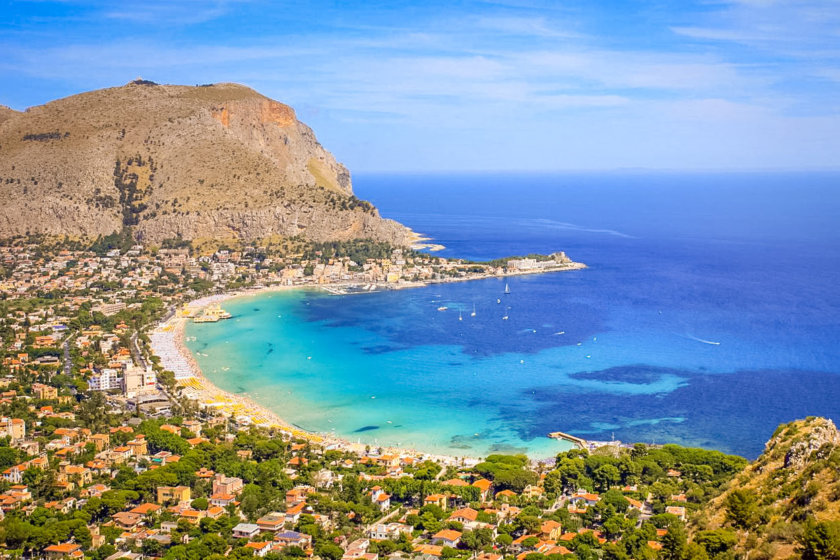 Mondello beach