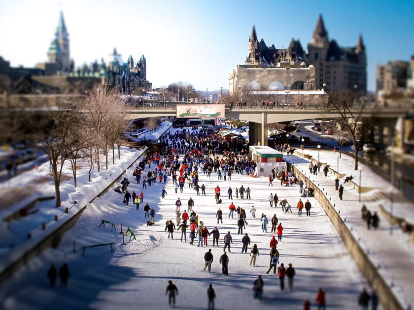 Rideau Canal in Winter