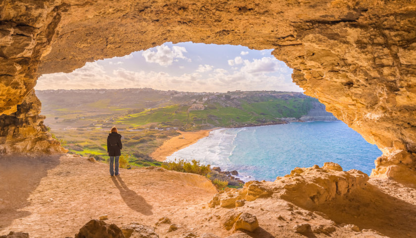 Ramla Bay Mixta Cave Gozo