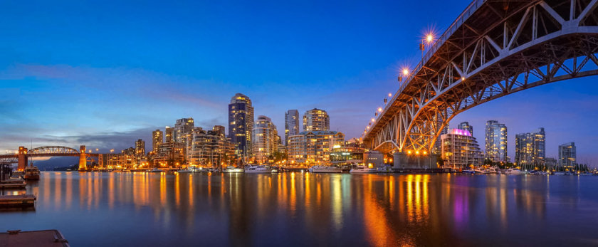 Vancouver vue depuis Granville Island