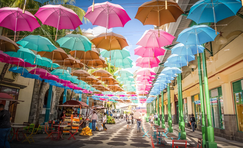 port louis allée des parapluies