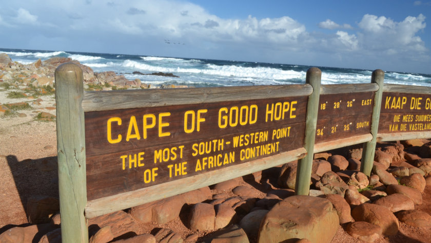 Cap de Bonne-Esperance en Afrique du Sud