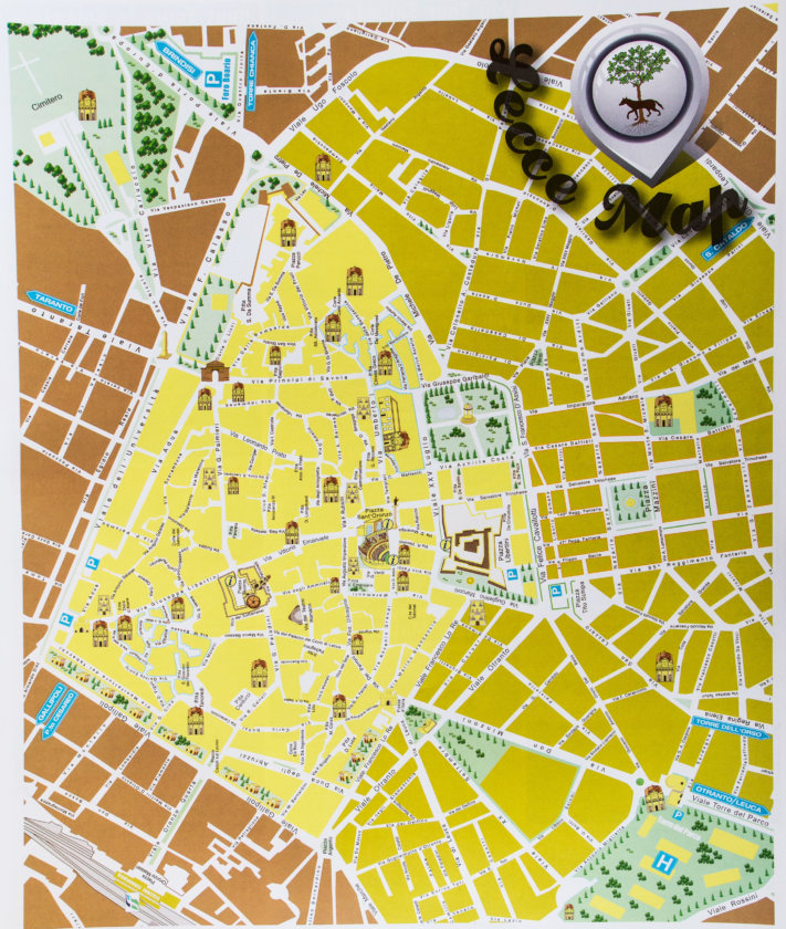 carte touristique Lecce