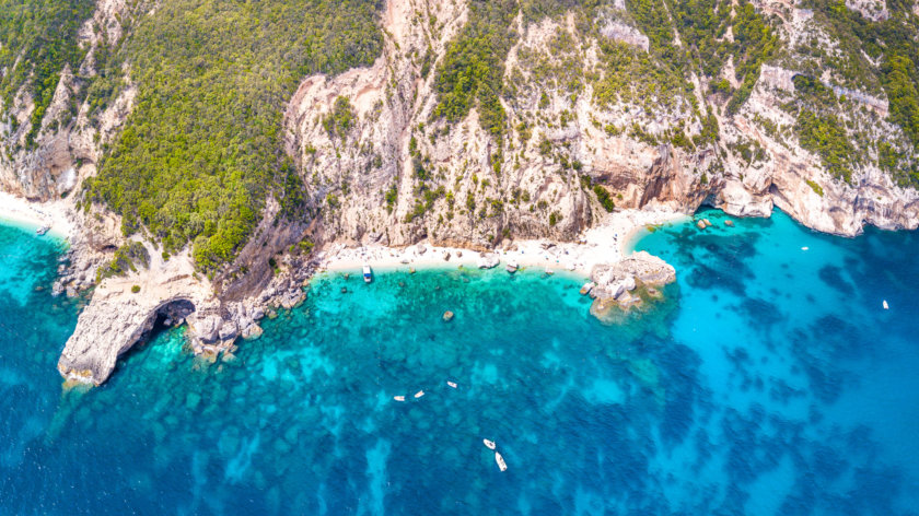 Le Golfe d'Orosei, vue d'en haut