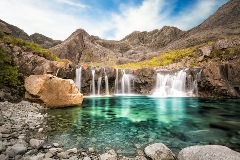 Piscinas de fadas da Ilha de Skye