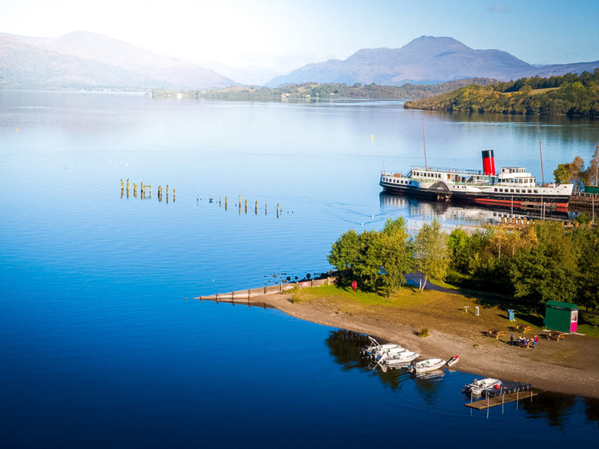 Loch Lomond Trossachs park Schottland