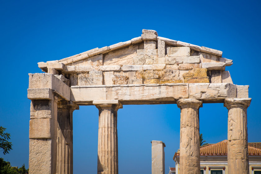 Agora Romaine Porte d'Athéna Archegetis Athènes