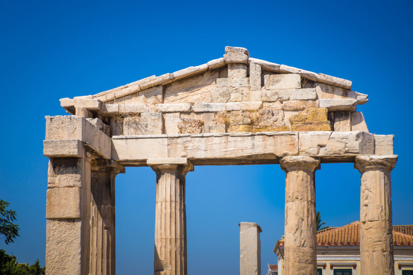 Das Tor der Athena Archegetis in der römischen Agora