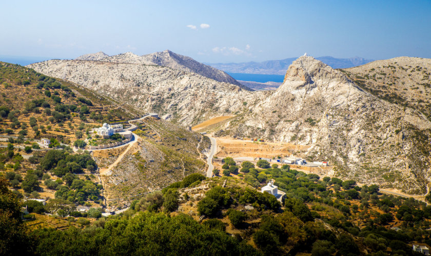 Naxos vue route Mont Zeus