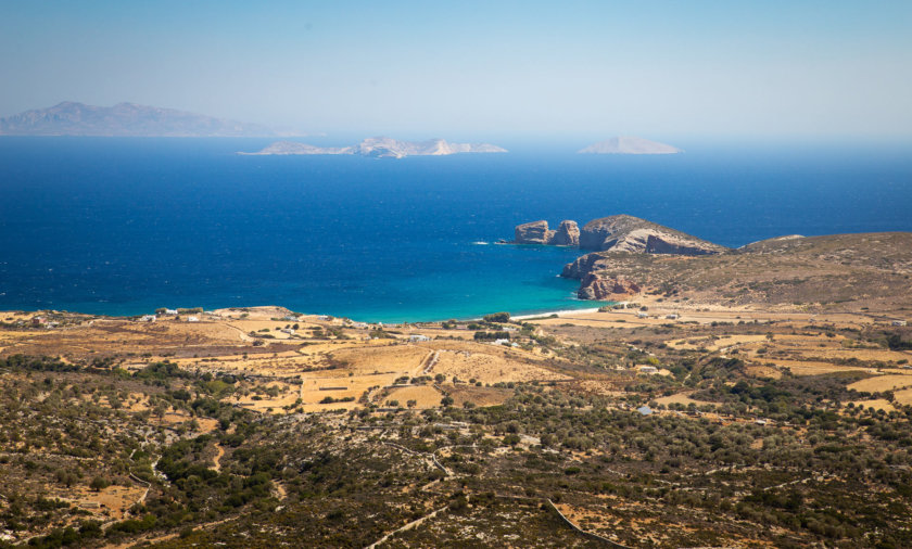 Playa de Azalas, en Moutsouna Naxos