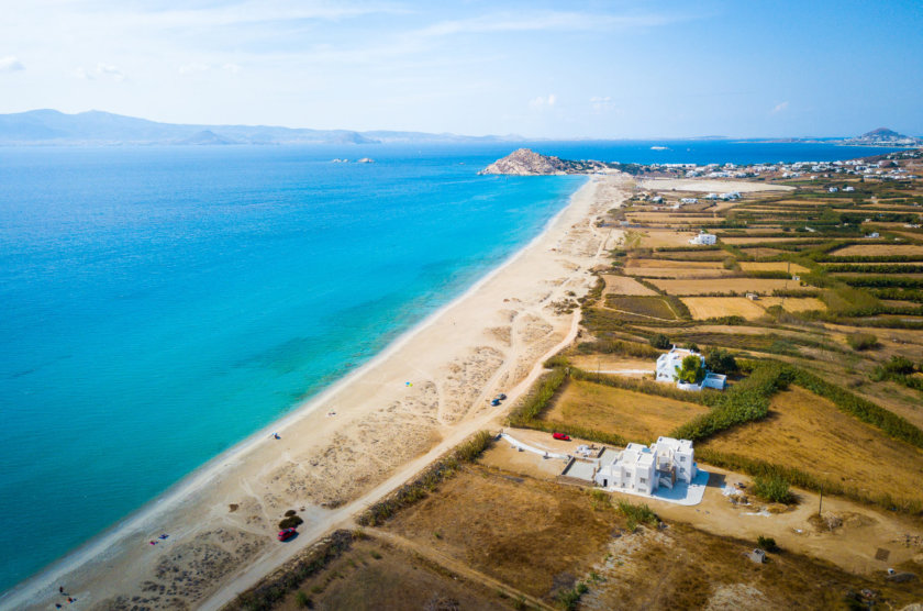 Praia em Naxos