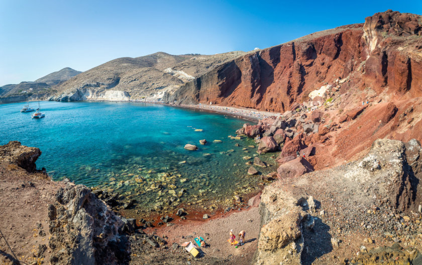 rote Strand Santorini