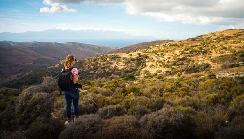 Caminhar em Andros