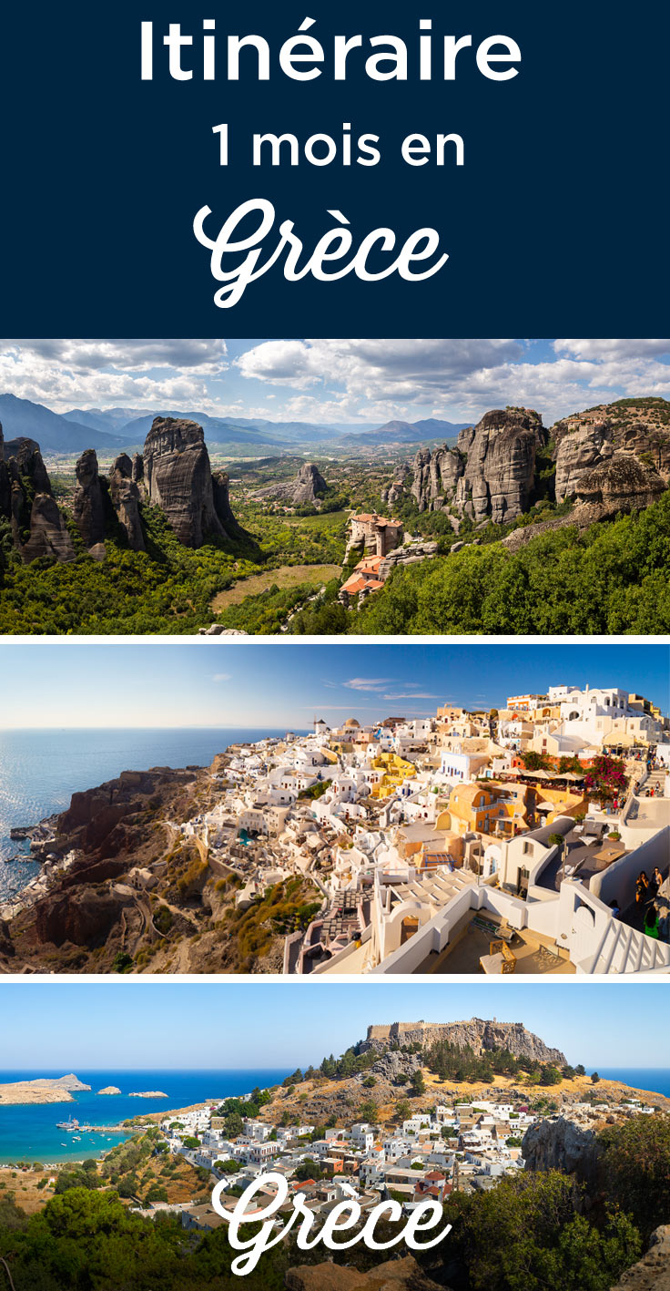 itinéraire 1 mois en Grèce