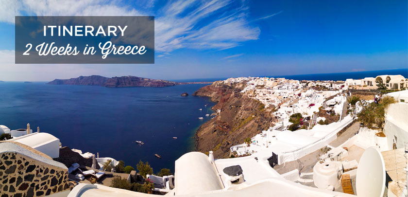 greece travel itinerary 2 weeks