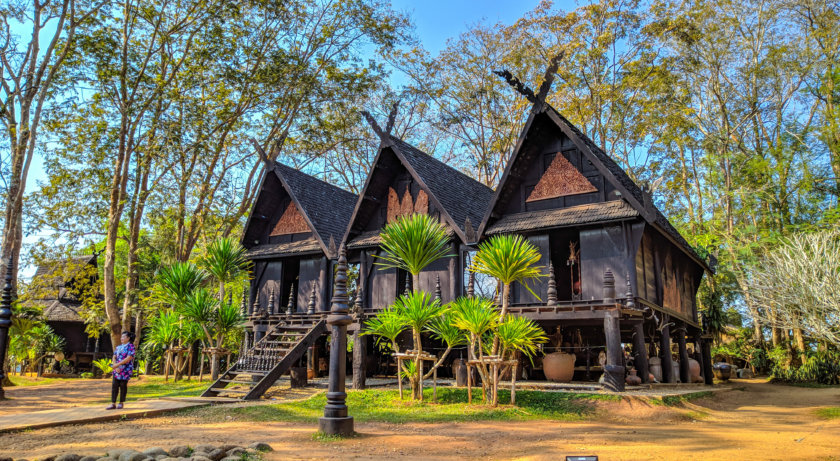 Baan Dam black houses