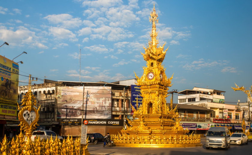 Golden clock tower