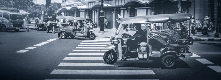 Como se locomover em Bangkok tuk-tuk